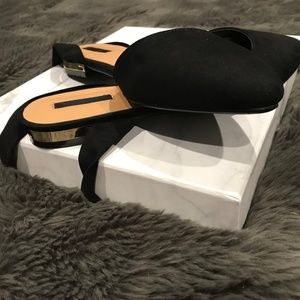 Strappy Faux Suede Flats